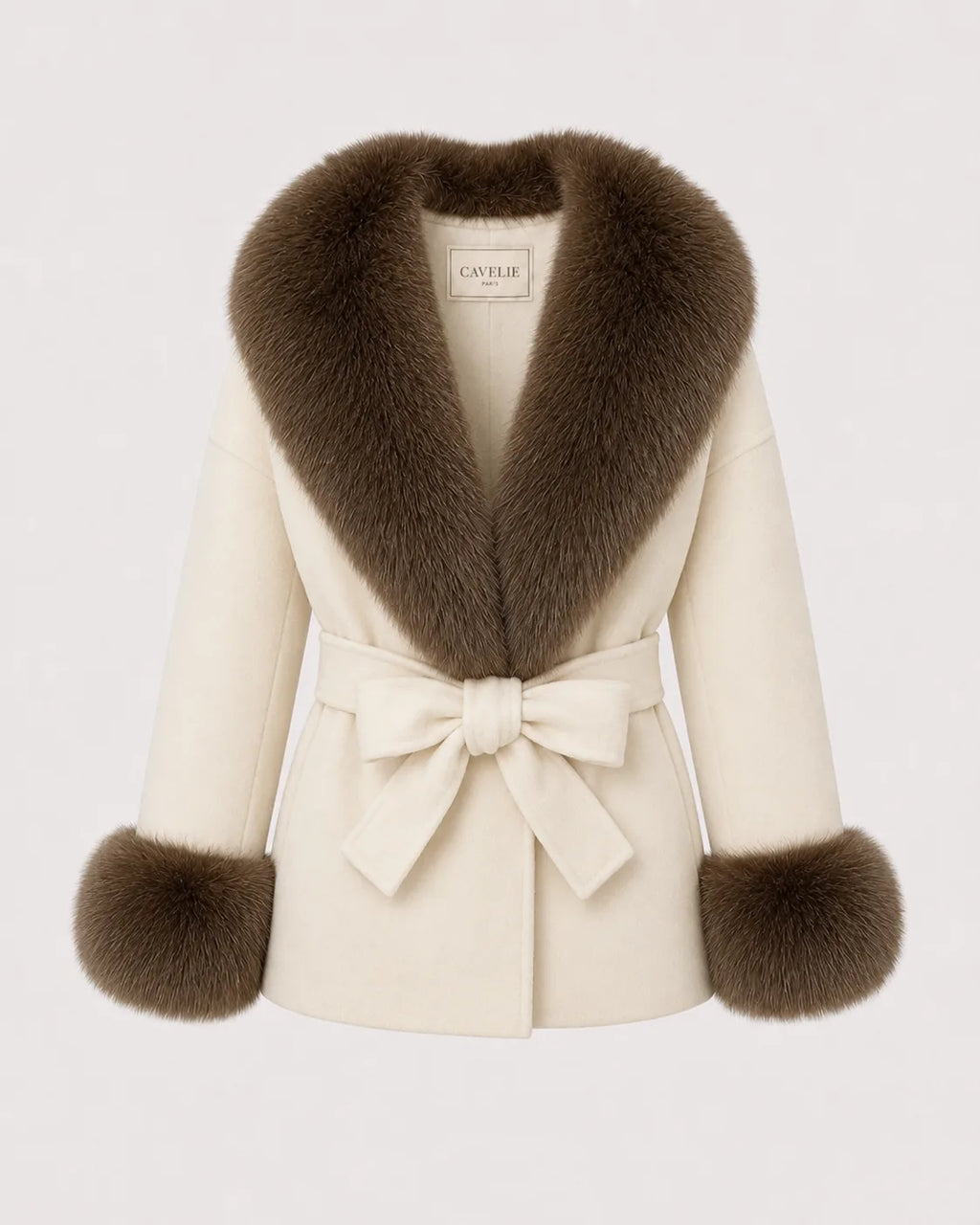 Bellamy Ivory Brown Coat