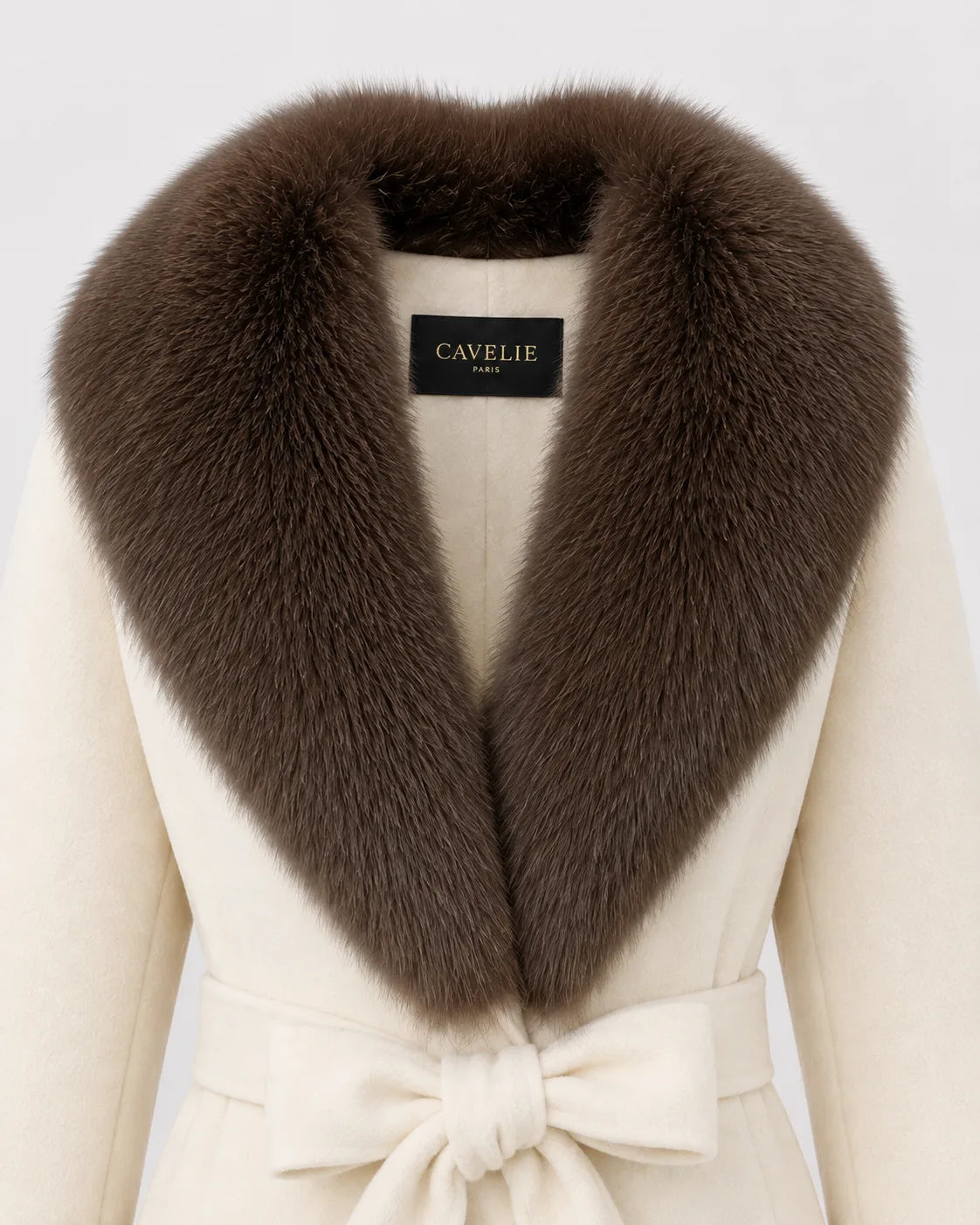 Bellamy Ivory Brown Coat
