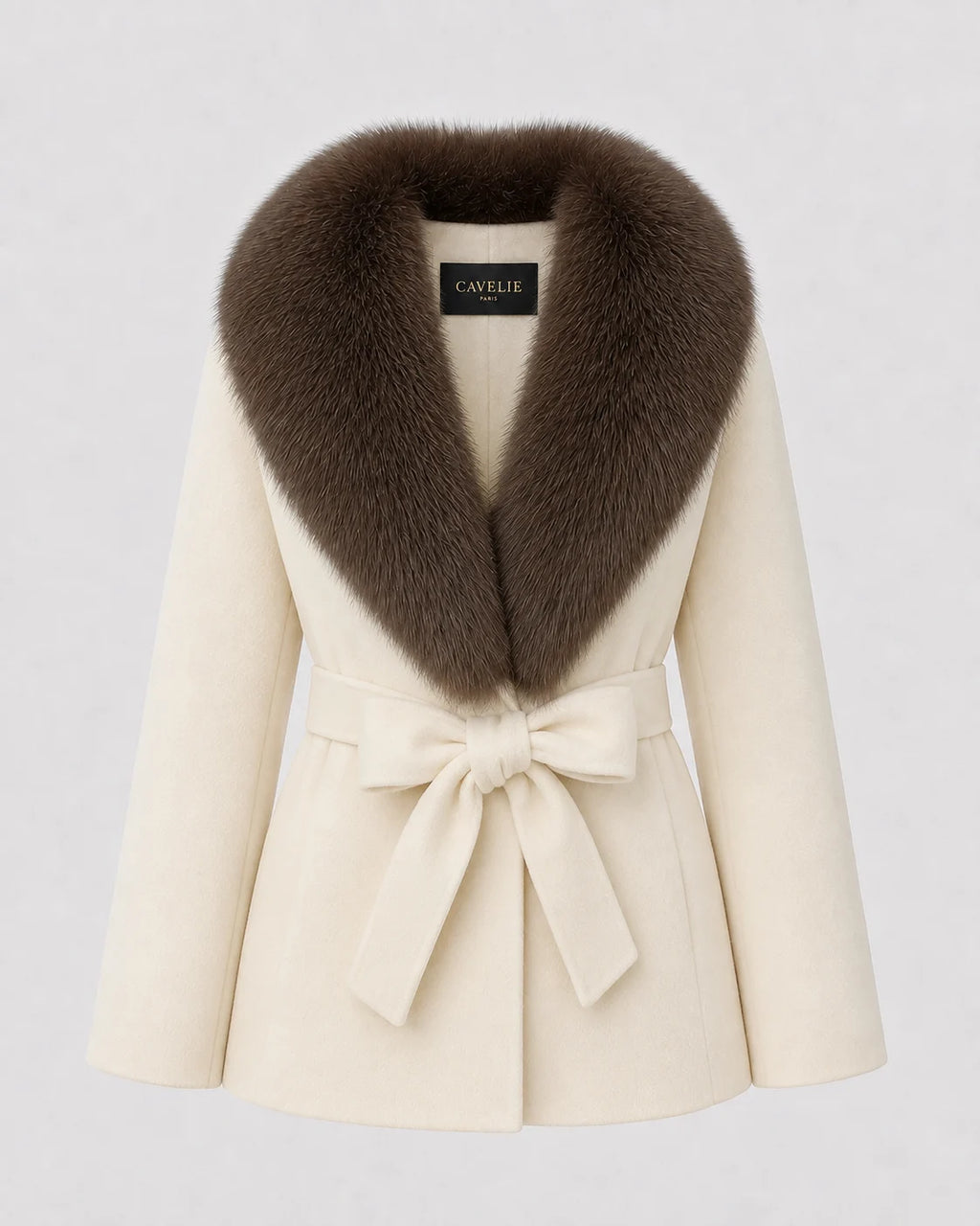 Bellamy Ivory Brown Coat