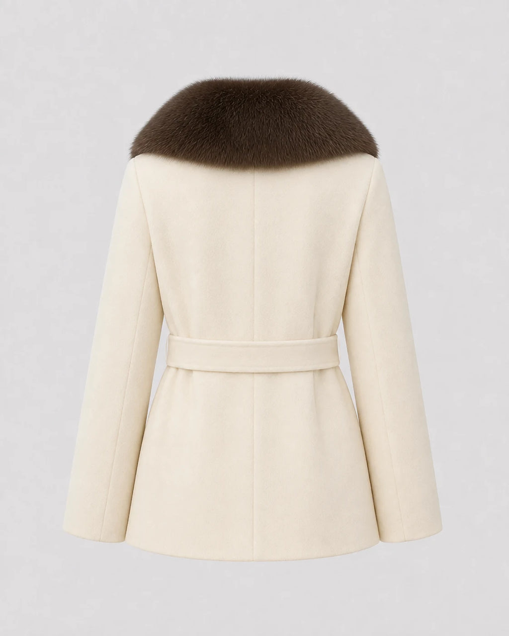 Bellamy Ivory Brown Coat