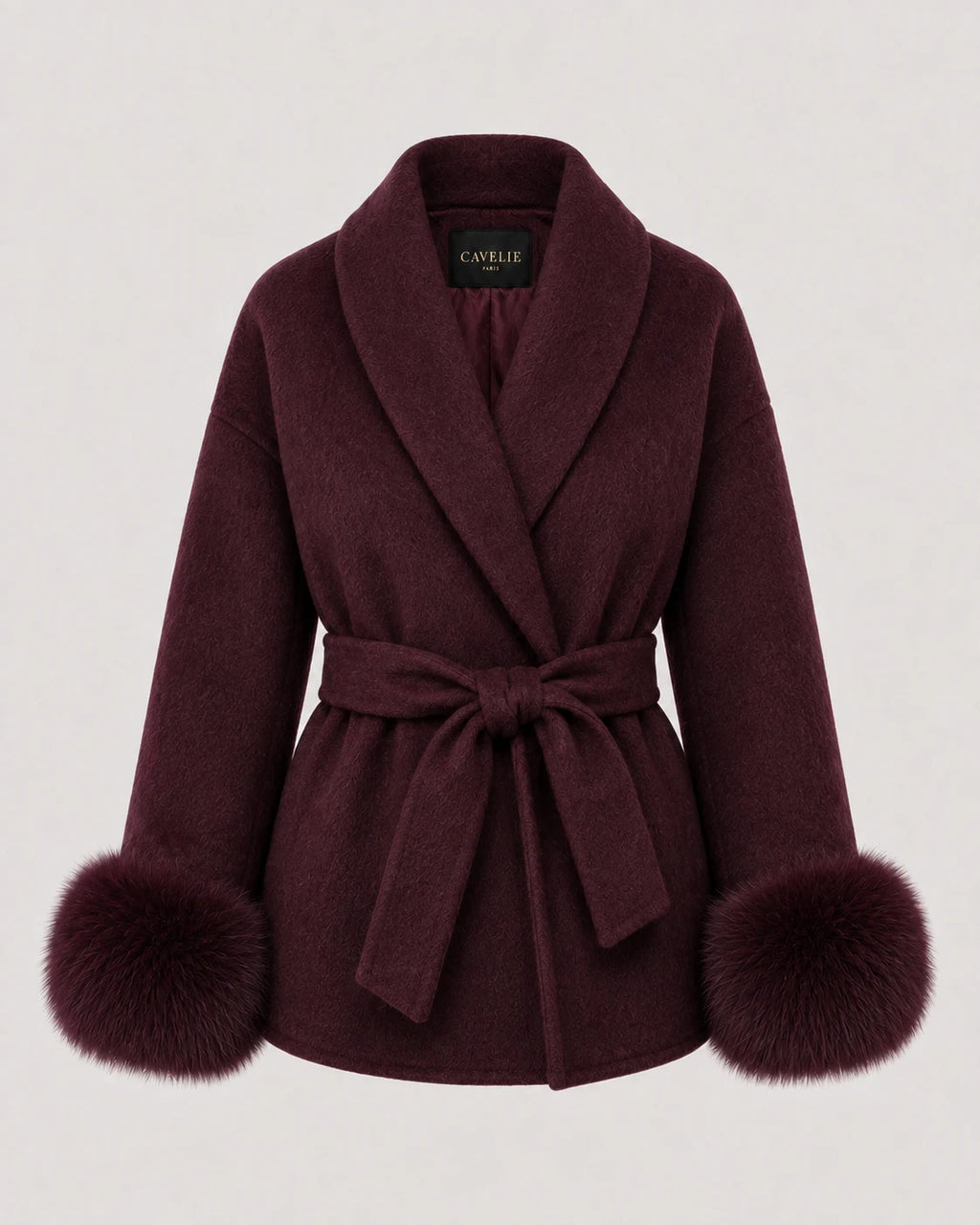 Marceau Burgundy Coat
