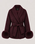 Marceau Burgundy Coat