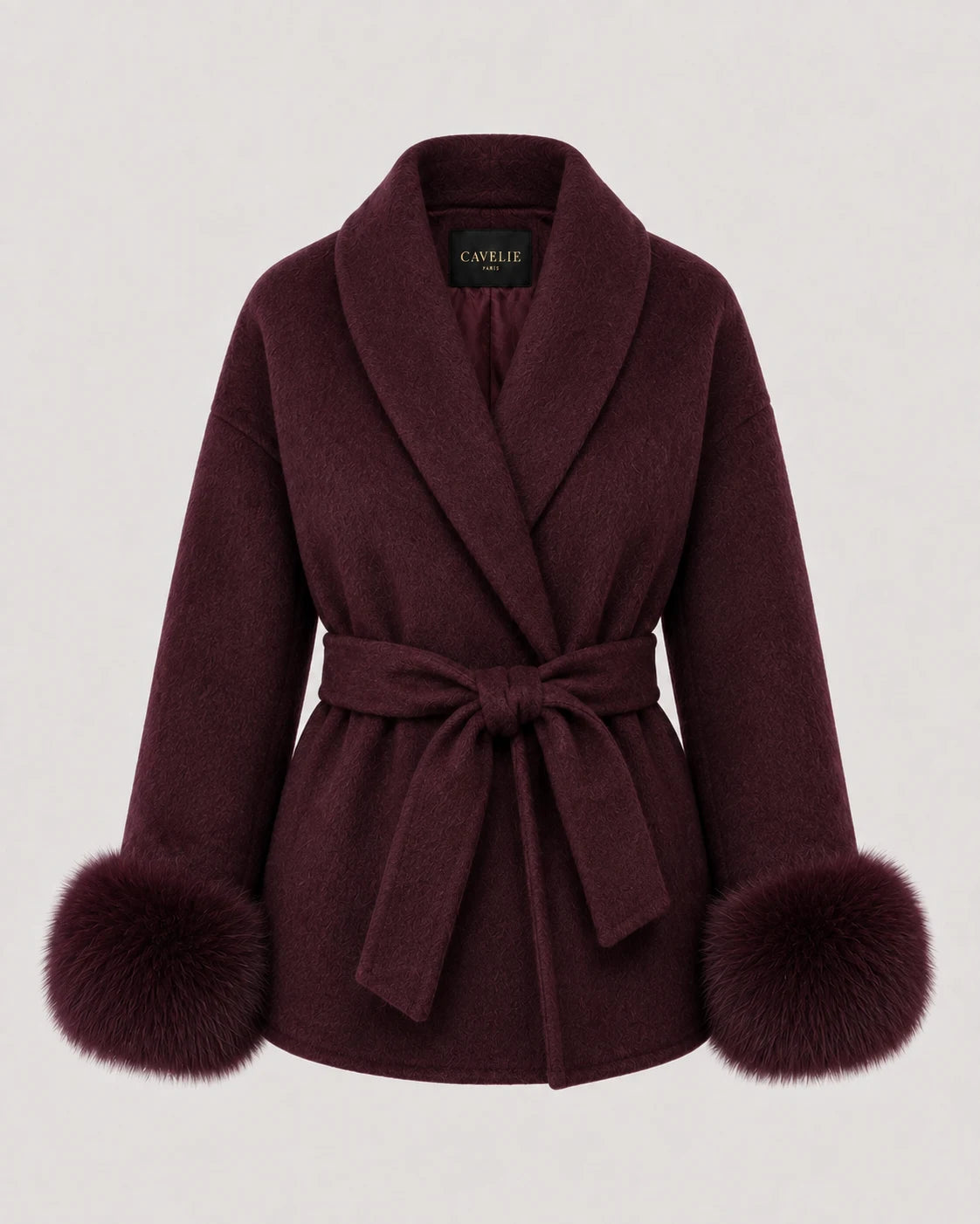 Marceau Burgundy Coat
